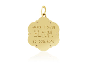 34 mm Flower Love Languages Pendant