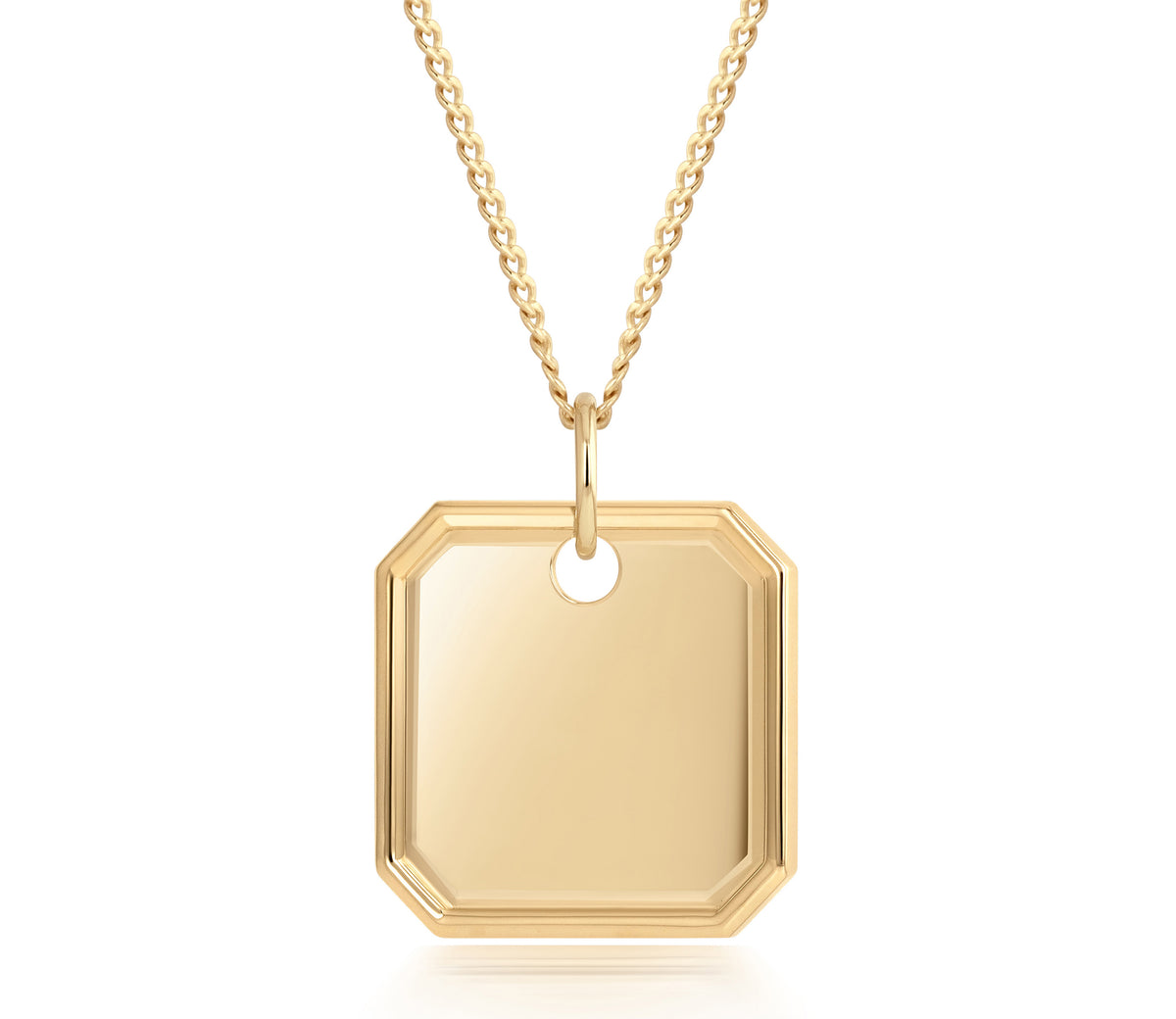 Love Languages Blank Asscher Pendant