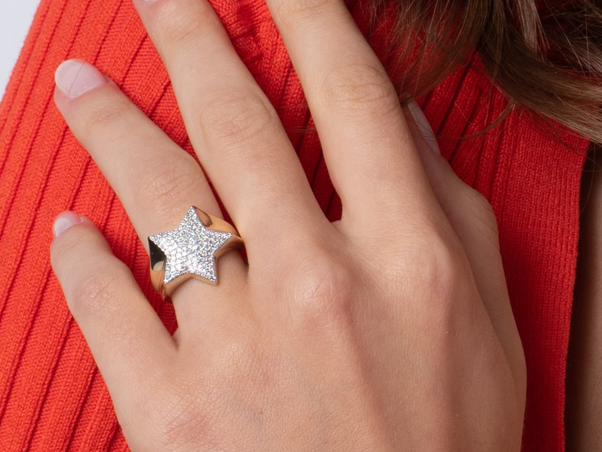 Large Star Infinity Ring
