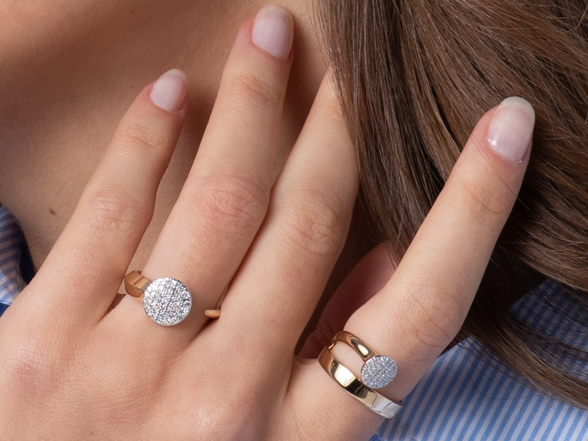 Infinity Single Wrap Knife Edge Ring