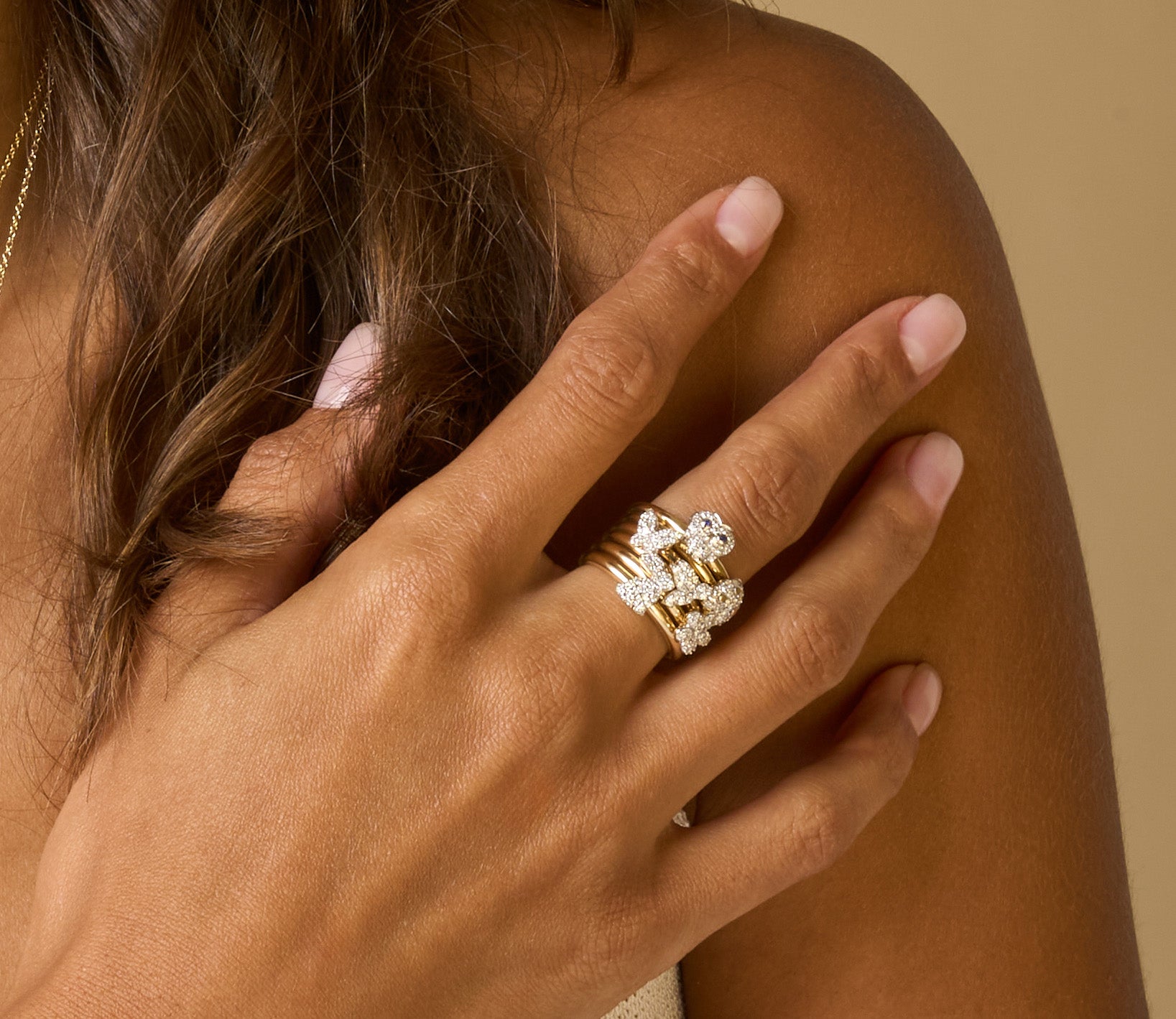 Stack Butterfly Ring