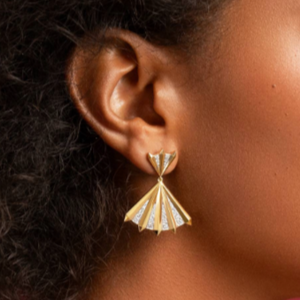 Aura Fan Drop Earring