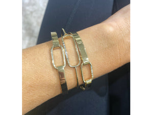 
                
                    Load image into Gallery viewer, Link Baguette Wire Bracelet
                
            
