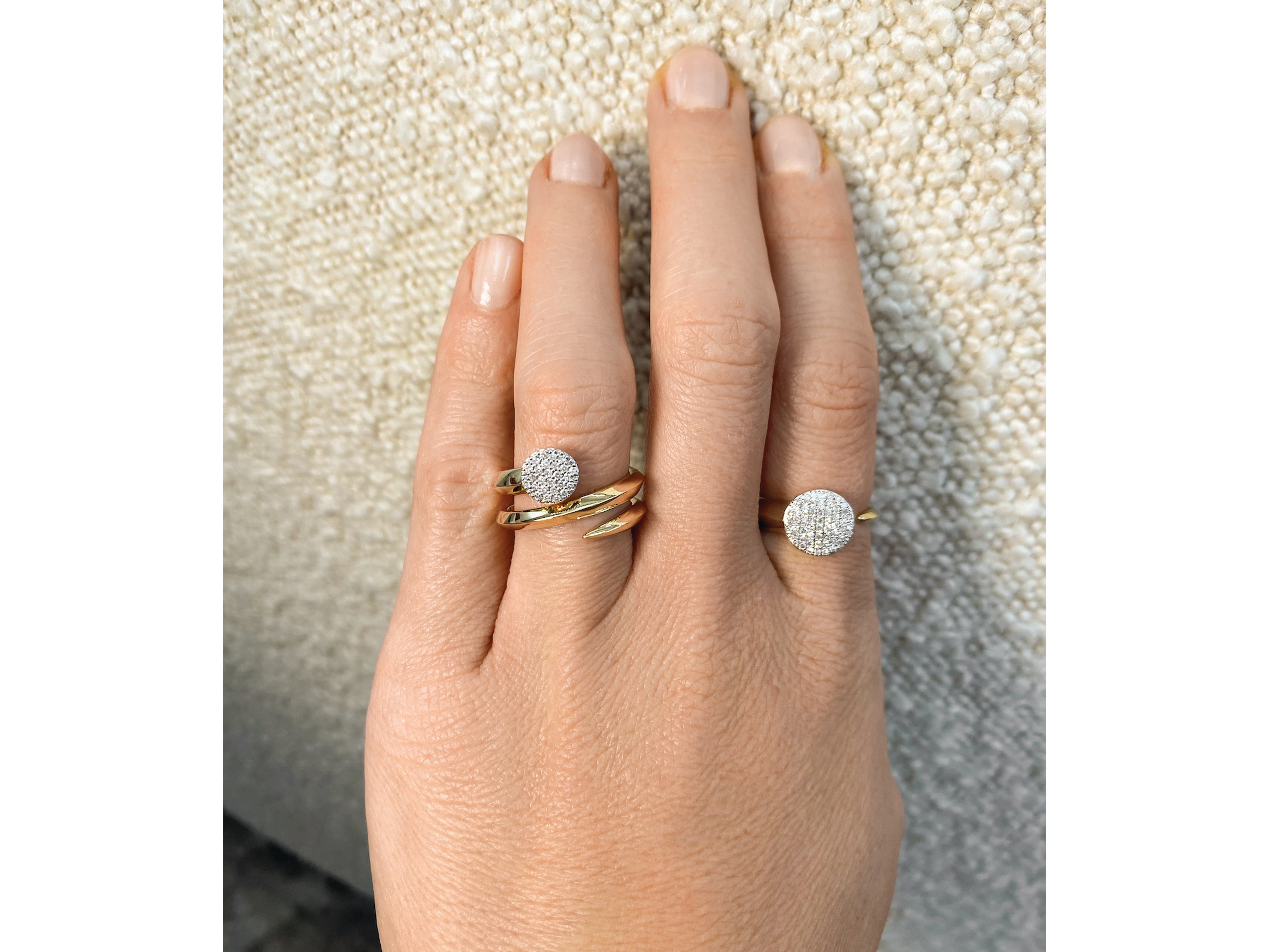 Infinity Single Wrap Knife Edge Ring