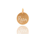 Yellow Gold Carved Tag