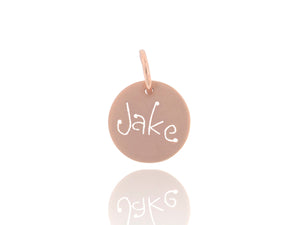 
                
                    Load image into Gallery viewer, Rose Gold Carved Tag
                
            