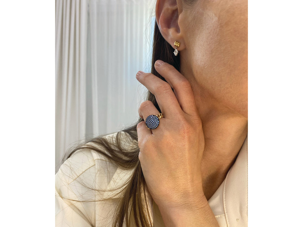 
                
                    Load image into Gallery viewer, Denim Medium Chain Link Ring
                
            