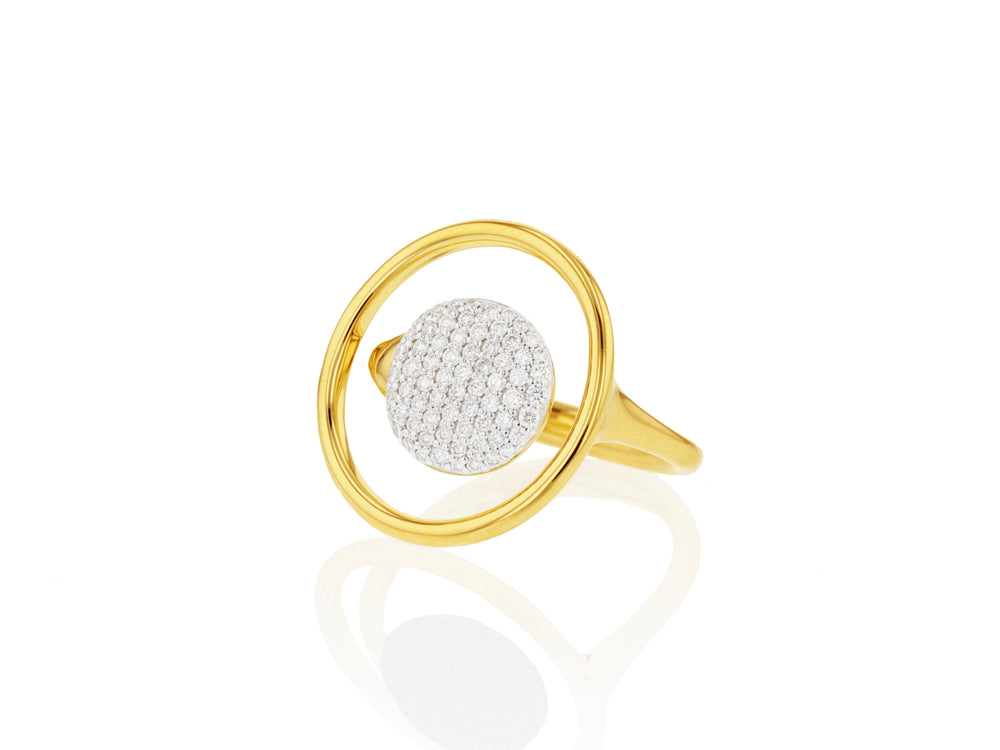Floating Infinity Halo Ring