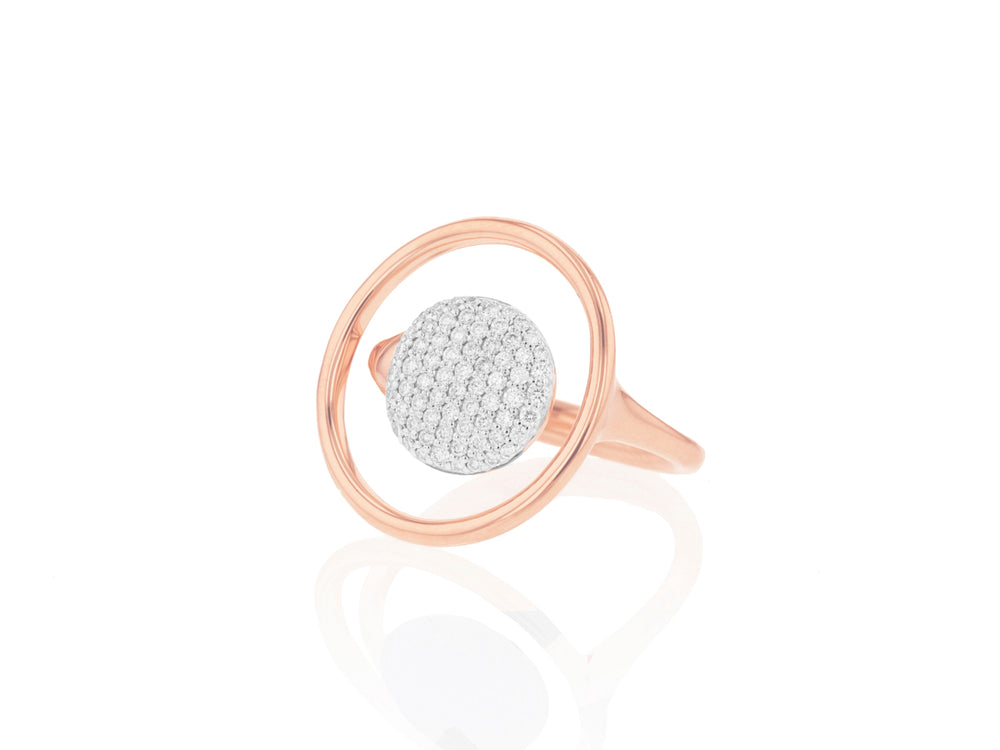 Floating Infinity Halo Ring