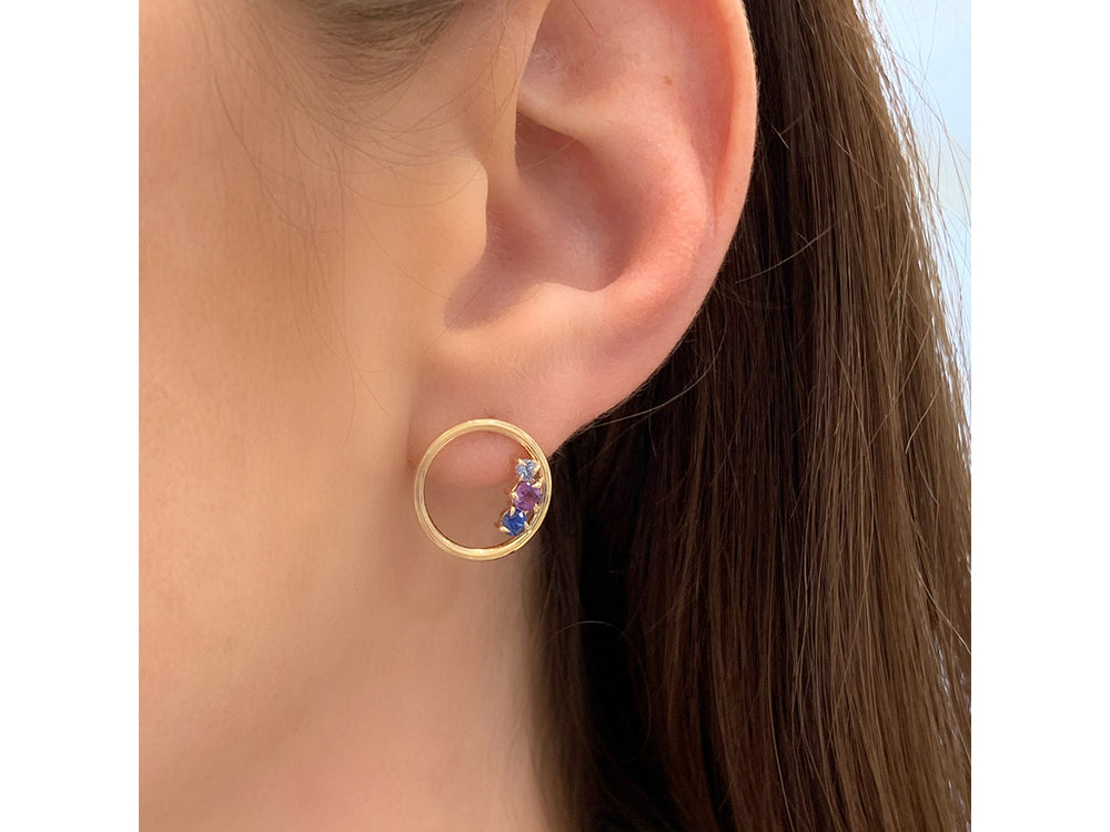 Dusk Enchanted Loop Stud Earrings
