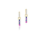 Dusk Enchanted Huggie Drop Earrings