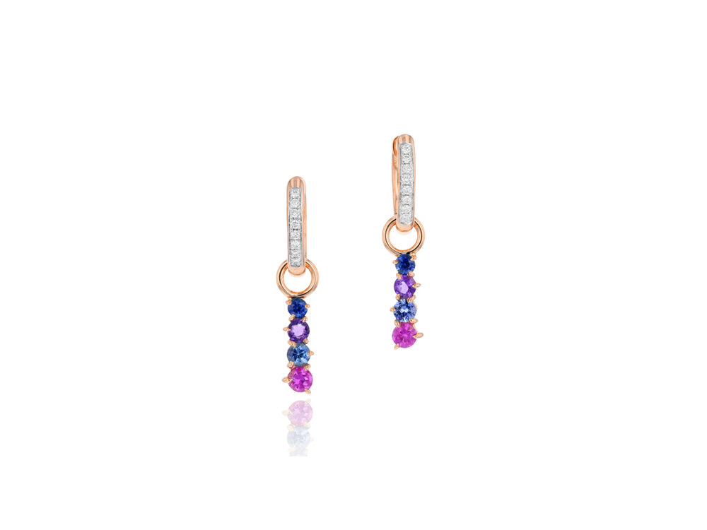 Dusk Enchanted Huggie Drop Earrings