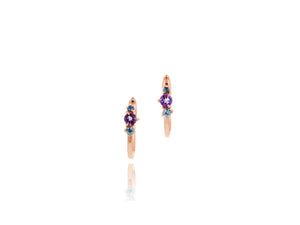 Dusk Enchanted Petite Huggie Earrings