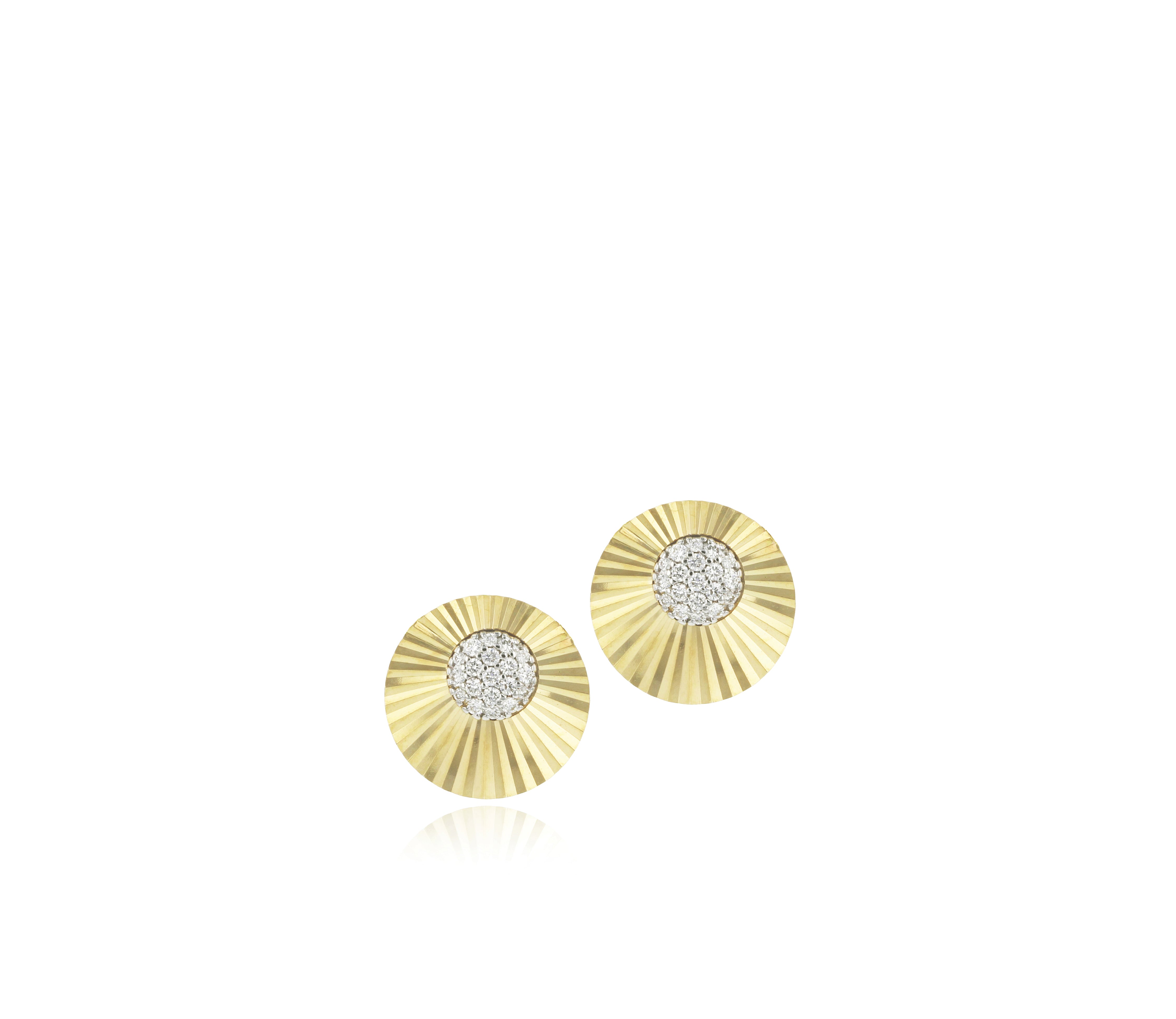 Mini Aura Offset Stud Earrings