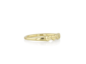 Overlapping Heart Band Ring