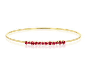 
                
                    Load image into Gallery viewer, Ruby Enchanted Wire Strap Bracelet
                
            