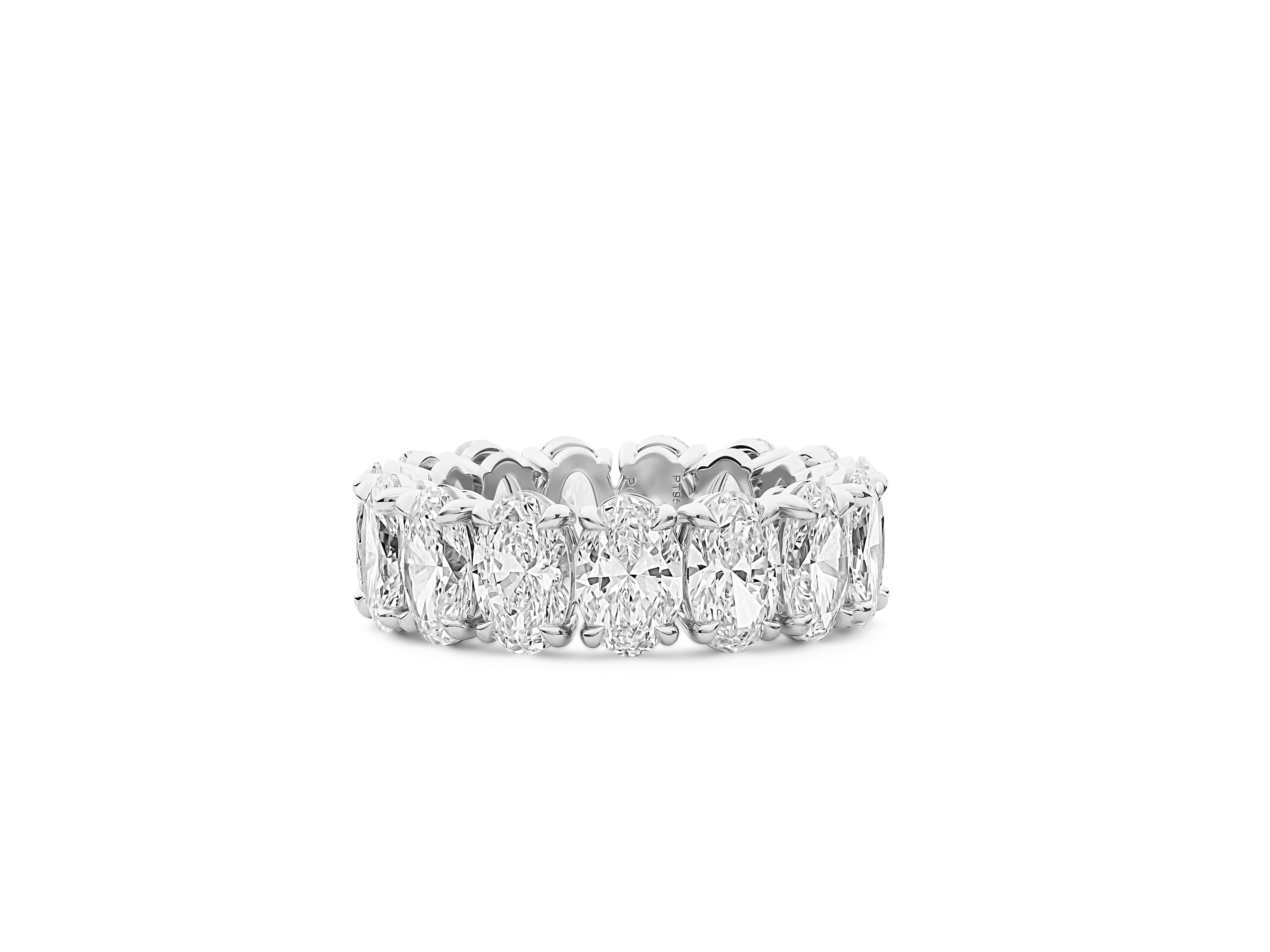 7.55 TCW Oval Diamond Eternity Band