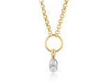 Cushion Diamond Necklace