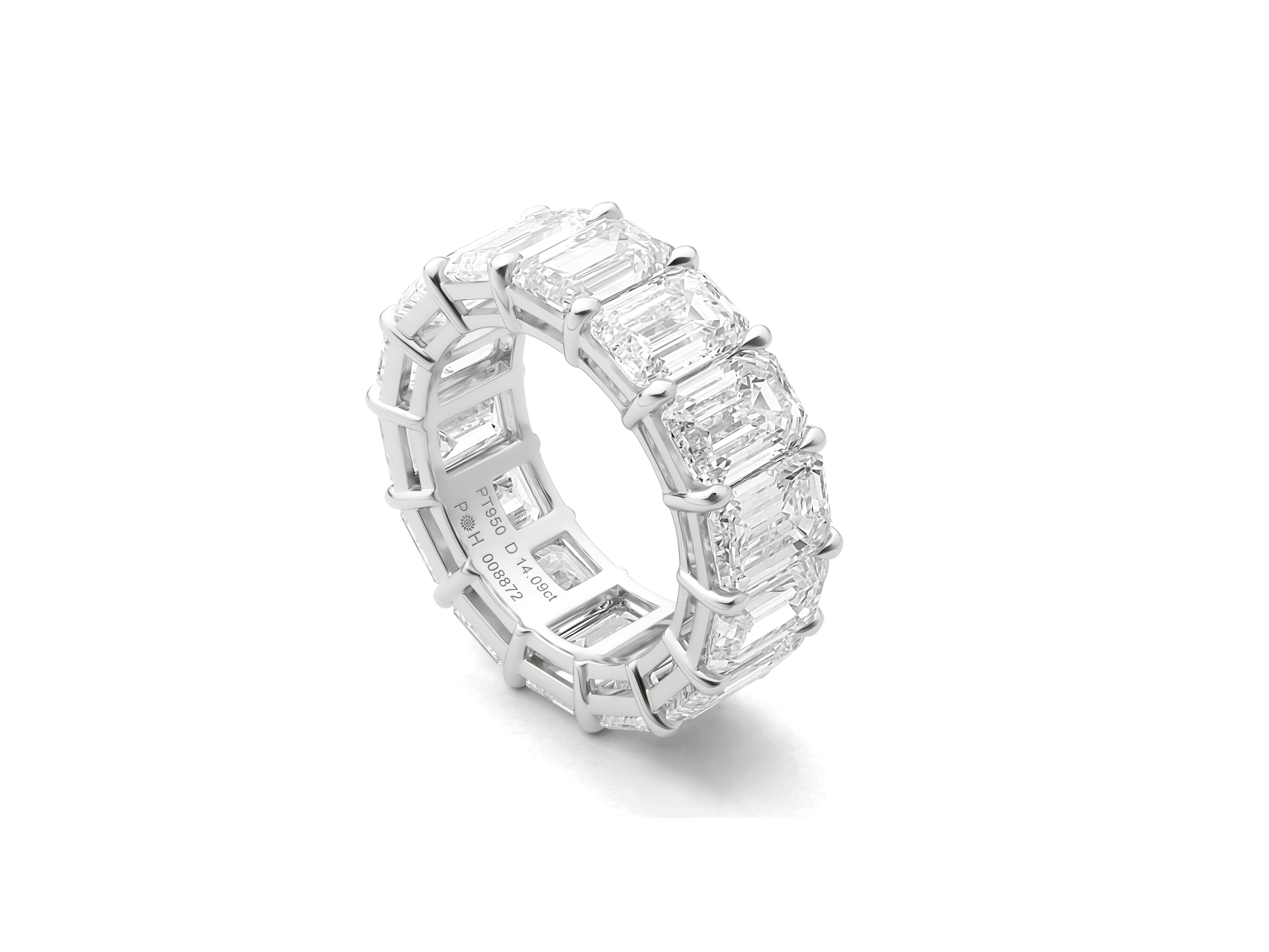 Emerald Cut Diamond Eternity Band