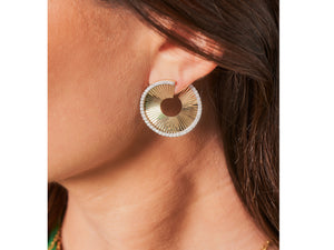 
                
                    Load image into Gallery viewer, Aura Front Back Large Fan Earring
                
            