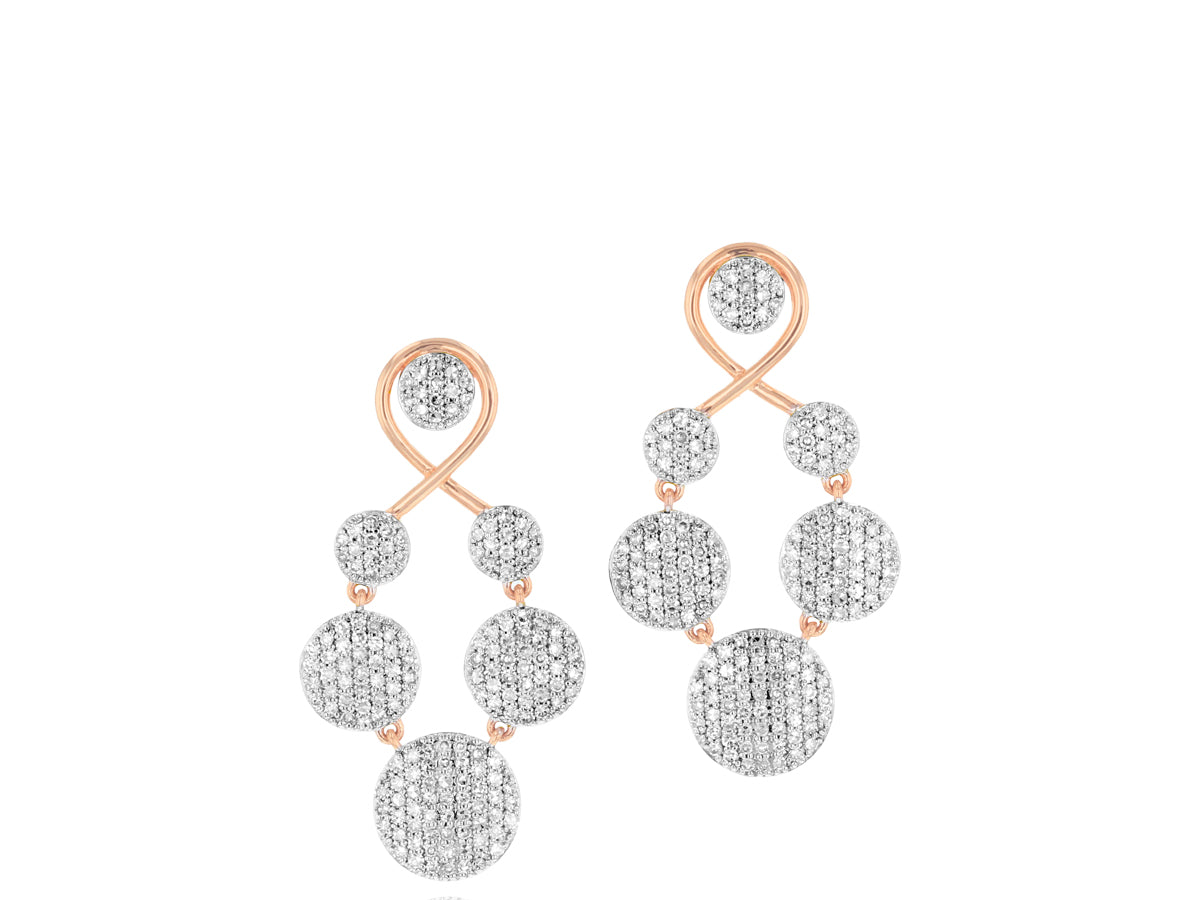 Infinity Graduated Loop Earrings