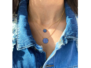 
                
                    Load image into Gallery viewer, Denim Large Infinity Necklace
                
            