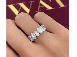7.55 TCW Oval Diamond Eternity Band