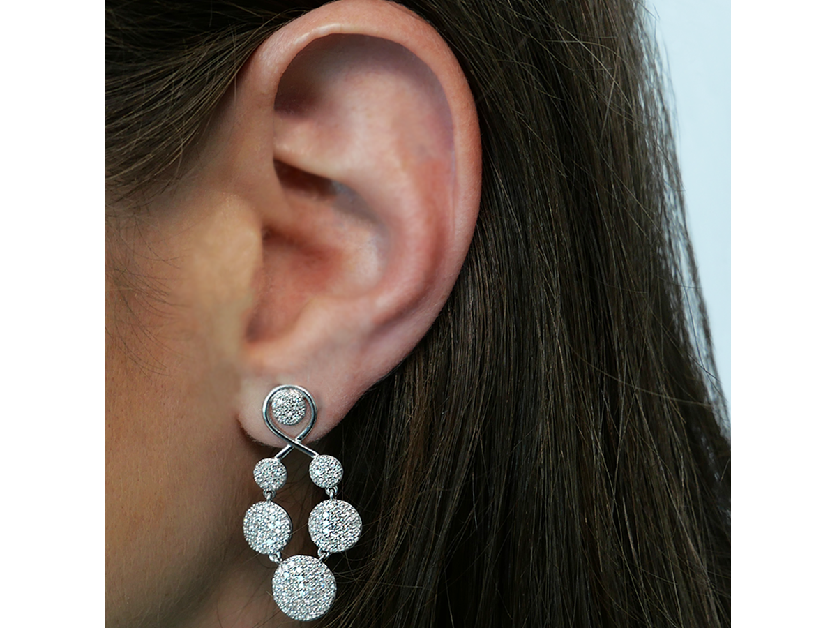 Infinity Graduated Loop Earrings