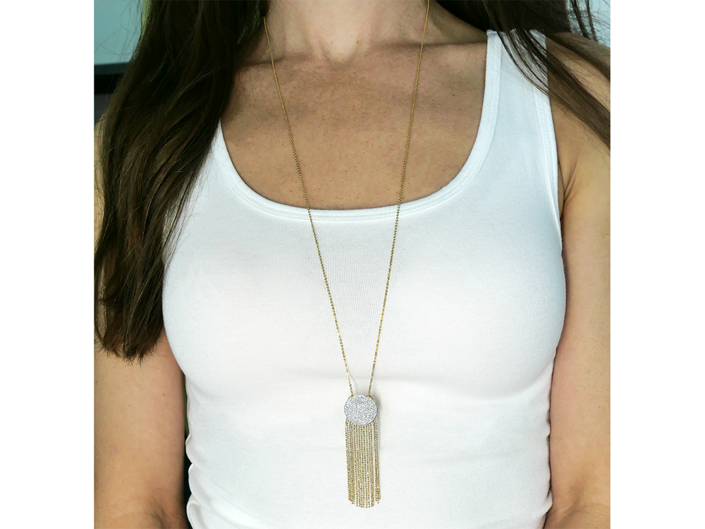 
                
                    Load image into Gallery viewer, Infinity Tassel Necklace
                
            