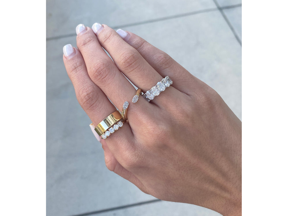Enchanted Large Diamond Line Band Ring