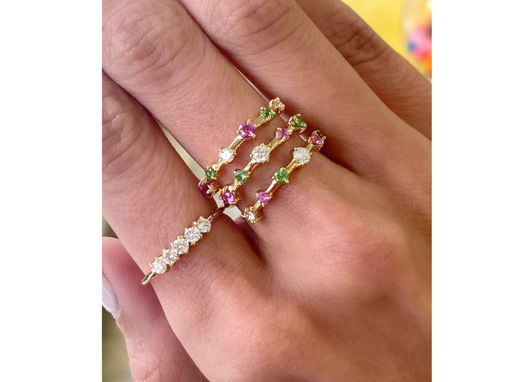 Enchanted Diamond Line Band Ring