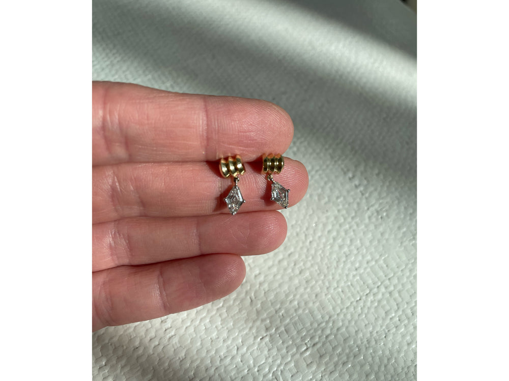 Lozenge Stud Earrings