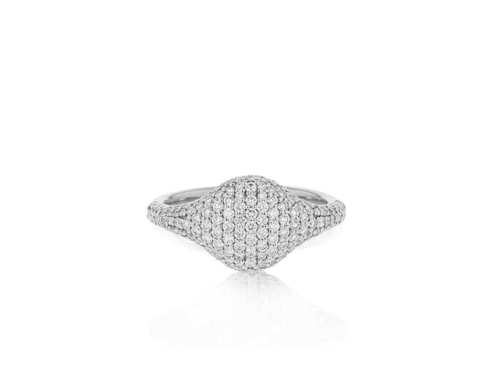 
                
                    Load image into Gallery viewer, Affair Pave Signet Ring
                
            