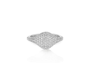 
                
                    Load image into Gallery viewer, Affair Pave Signet Ring
                
            