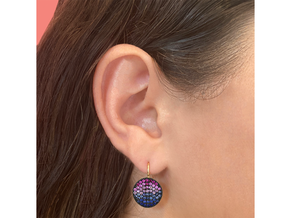 
                
                    Load image into Gallery viewer, Dusk Infinity Leverback Earrings
                
            